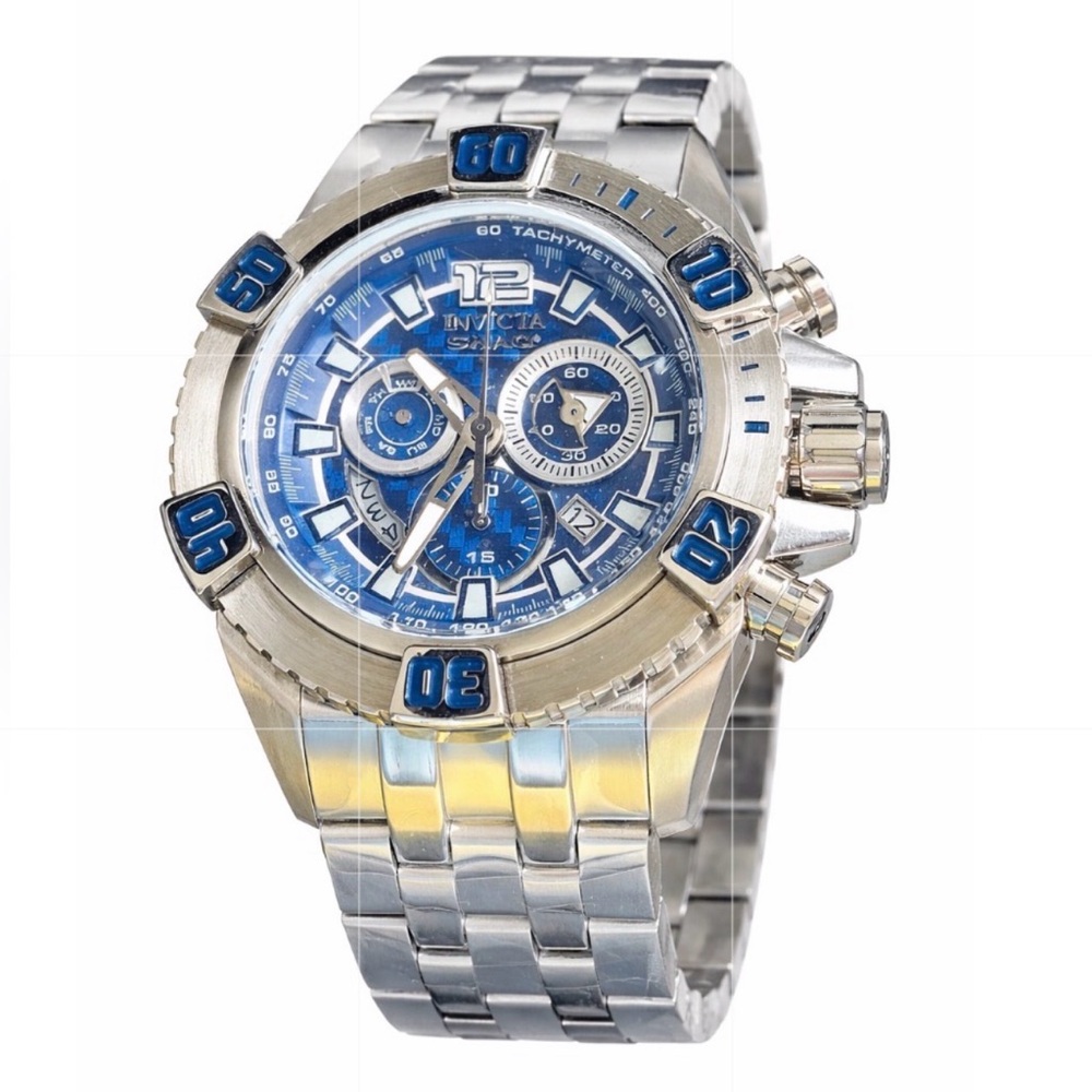 💥 Invicta Shaq Limited Edition Men’s Chronograph - Silver & Blue - Model 33766